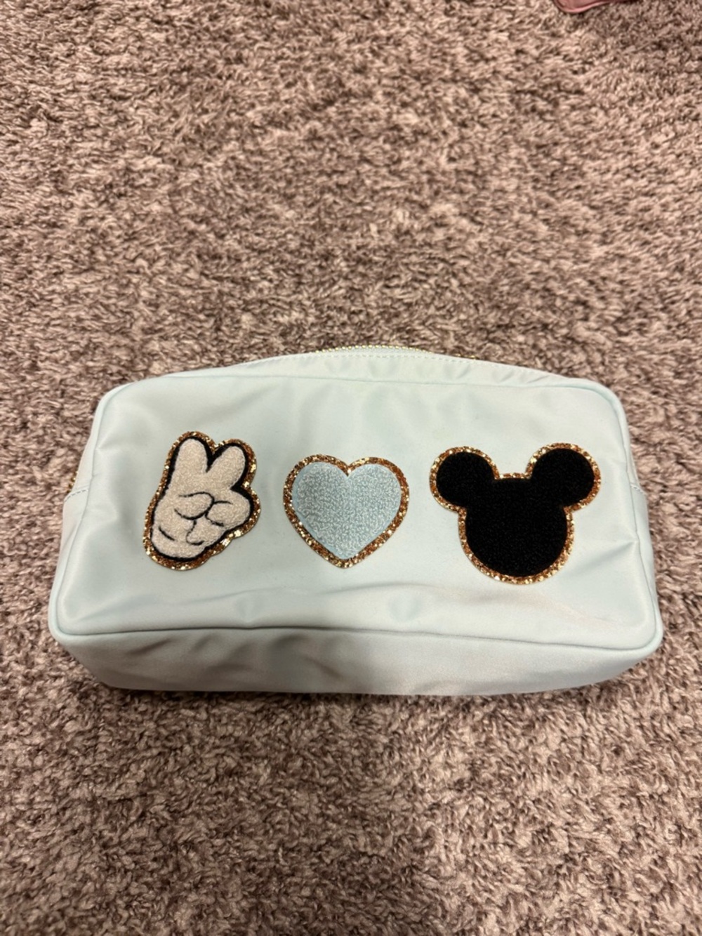 Stoney clover peace love Mickey pouch